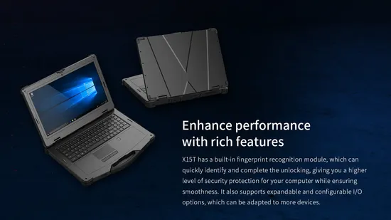 Sample Customization Intel Core I5 I7 11th Windows10 Windows11 15.6 Inch Fully Rugged Tablet Toughbook Rugged Laptop with GPS